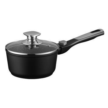 ARDESTO Saucepan with glass lid Gemini Bari, 1.3l, aluminum, black AR1913AS фото