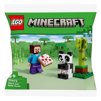 LEGO Конструктор recruitment Minecraft Стів і малюк-панда 30672 фото