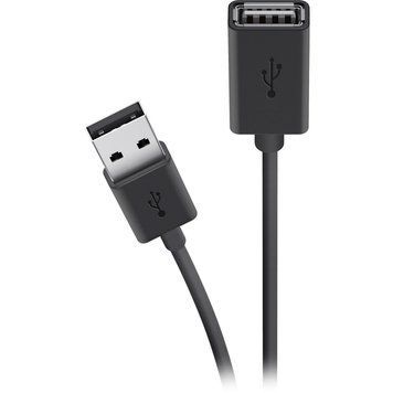 Belkin Кабель заряджання/синхронізації USB-A > USB-AF, 1.8м, чорний F3U153BT1.8M фото