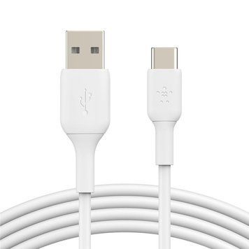 Belkin Кабель USB-A - USB-С, PVC, 1м White CAB001BT1MWH фото