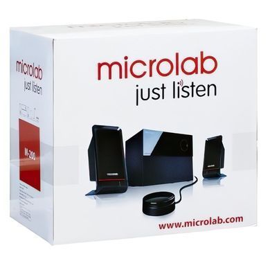 Microlab Акустична система M-200 2.1, 40W, mini-jack, чорний M-200 фото