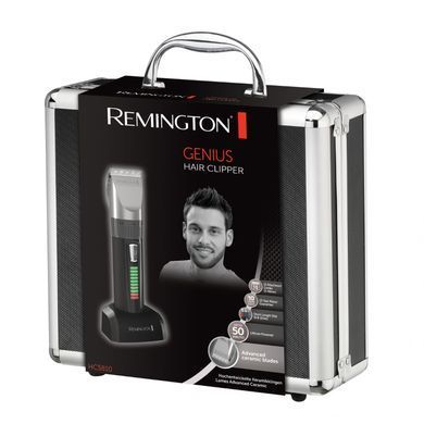 Remington Машинка для стрижки Genius, сеть+акум., насадок-8, кейс,ножницы, расческа в компл., керамич.напыление, черный HC5810 фото