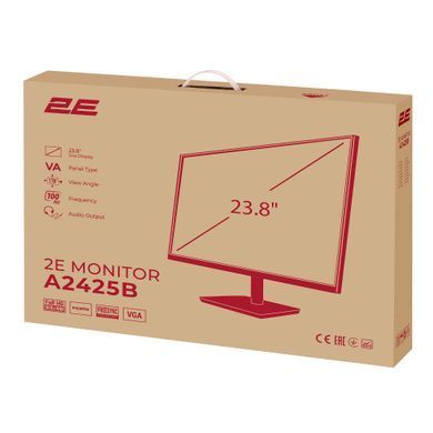 2E Монітор 2E 23.8" A2425B D-Sub, HDMI, VA, 100Hz, FreeSync 2E-A2425B-01.EU фото