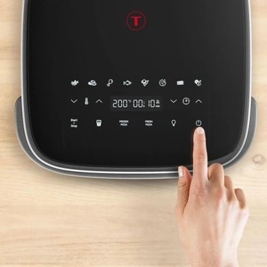 Tefal Мультипіч Tefal Easy Fry XL Surface, 2200Вт, чаша-4л, сенсорне керув., з віконцем, 10 програм, пластик, чорно-сірий FW402HE0 фото