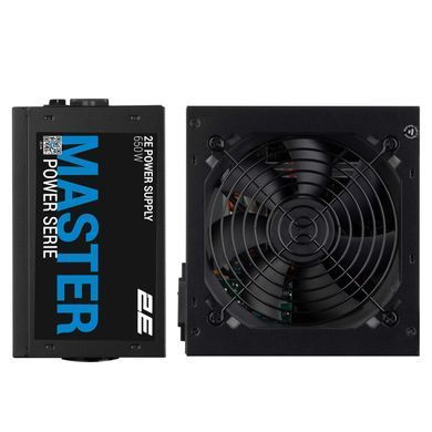 Блок живлення 2E Master Power (650W), >80%, 80+ White, 120mm, 1xMB 24pin(20+4), 1xCPU 8pin(4+4), 3xMolex, 5xSATA, 2xPCIe 8pin(6+2) 2E-MP650-120APFC фото
