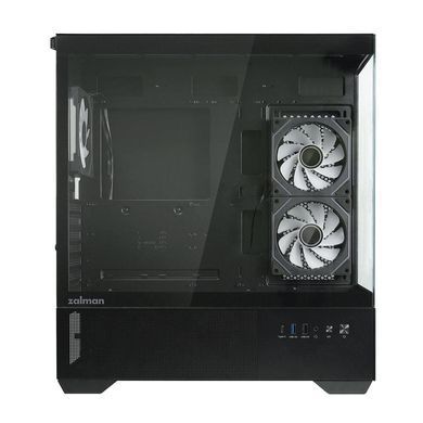 Zalman Корпус Chronix V2 без БЖ, 1xUSB3.0, 1xUSB2.0, 1x Type C, 2x120мм ARGB Reverse, 4x120мм ARGB, VGA 410мм, LCS ready, TG Side/Front Panel, ATX, чорний CHRONIXV2BLACK фото