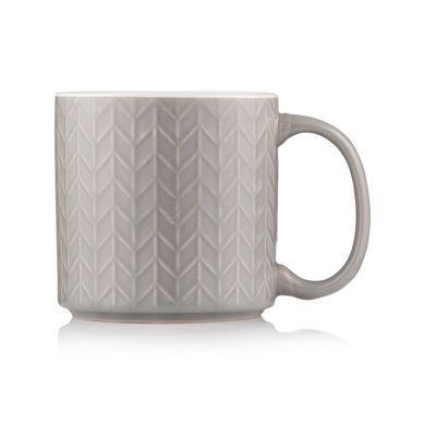 ARDESTO Mug Francesca, 360 ml, ceramics, light gray AR3482G фото