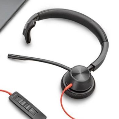 Poly Гарнитура компьютерная моно On-ear Blackwire 3310-M, USB-A, USB-C, однонаправленный, Microsoft Teams, черный 8X216AA фото