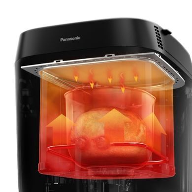 Panasonic Хлебопечка 700Вт, программ-18, макс.вес -1кг, форма-кругл., пластик, черный SD-ZP2000KTS фото