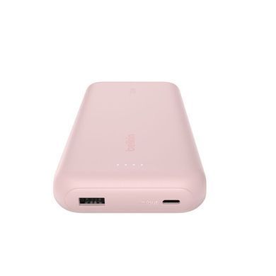 Belkin Акумулятор портативний літій-іонний Power Bank Belkin 20000мА&middot;год, 20Вт, з інтегрованим кабелем USB-C, рожевий BPB024HQPK фото