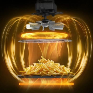 Tefal Мультипіч Tefal Easy Fry XL Surface, 2200Вт, чаша-4л, сенсорне керув., з віконцем, 10 програм, пластик, чорно-сірий FW402HE0 фото