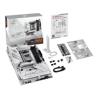 ASUS Материнcька плата ROG STRIX B850-A GAMING sAM5 B850 4xDDR5 M.2 HDMI DP Wi-Fi BT ATX белый 90MB1P10-M0EAY0 фото