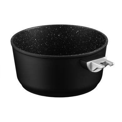 ARDESTO Saucepan with glass lid Gemini Bari, 1.3l, aluminum, black AR1913AS фото