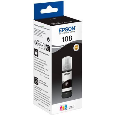 Epson Контейнер c чернилами 108 EcoTank L8050/L18050 black C13T09C14A фото