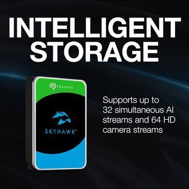 Seagate Жорсткий диск Seagate 16TB 3.5" 512MB SATA SkyHawk AI ST16000VE004 фото
