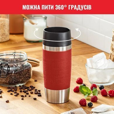 Tefal Термочашка Travel Mug Classic, 360мл, нержавеющая сталь, красный N2020410 фото