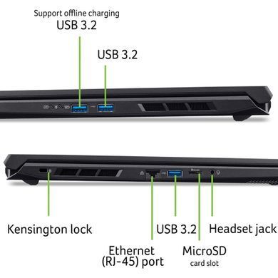 Acer Notebook Nitro V 17 ANV17-41 17.3" FHD IPS, AMD R7-260, 32GB, F1TB, NVD5060-8, Lin, black NH.QYVEU.006 фото