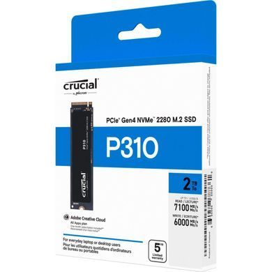 Crucial Накопичувач SSD Crucial M.2 2TB PCIe 4.0 T310 CT2000P310SSD8 фото