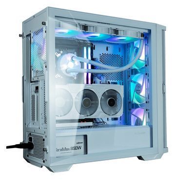 Zalman Корпус Z10 Duo, без БП, 2xUSB3.0, 1xUSB Type-C, 3x140мм ARGB, 1x120мм ARGB, VGA 395мм, LCS ready, TG Side Panel, EATX, белый Z10DUOWHITE фото