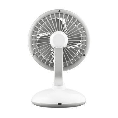 ARDESTO Вентилятор FT-F3600BL настільний, 12см, акумулятор, підсвічування, USB-A Type-C, білий