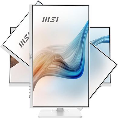 MSI Монитор 23.8" Modern MD2412PW HDMI, USB-C, MM, IPS, 100Hz, 4ms, sRGB 114%, Pivot, белый 9S6-3PA59H-078 фото