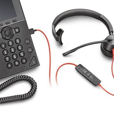 Poly Гарнитура компьютерная моно On-ear Blackwire 3310-M, USB-A, USB-C, однонаправленный, Microsoft Teams, черный 8X216AA фото