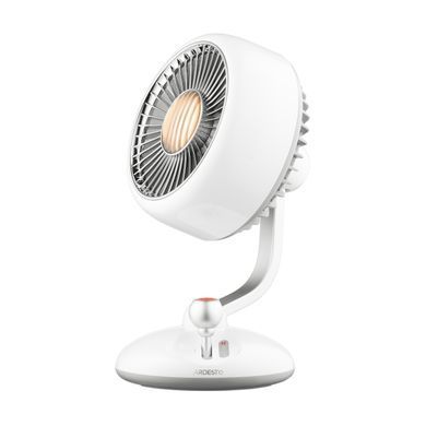 ARDESTO Вентилятор FT-F3600BL настільний, 12см, акумулятор, підсвічування, USB-A Type-C, білий