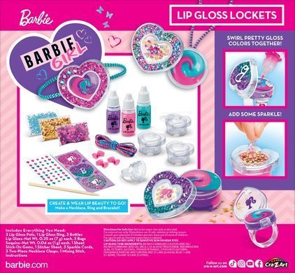 Cra-Z-Art Набір дитячої косметики Barbie Sparkle Lockets 34068CRA фото
