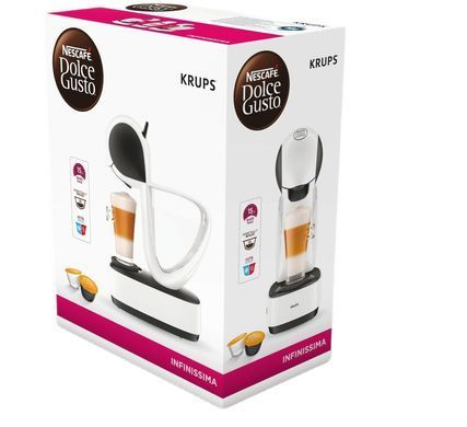 Krups Кофеварка капсульная Infinissima, 1.2л, капсулы NESCAFE Dolce Gusto, белый KP170110 фото