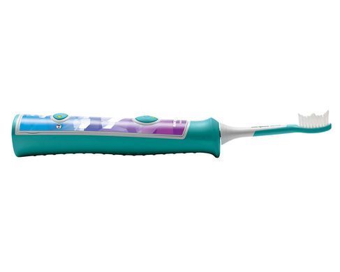 Philips Щітка зубна електр., Sonicare For Kids, для дітей, 62т. колив/хв, насадок-2, Bluetooth, голубий HX6322/04 фото