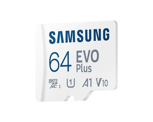 Samsung Карта памяти microSDXC 64GB C10 UHS-I R130MB/s Evo Plus + SD MB-MC64SA/EU фото