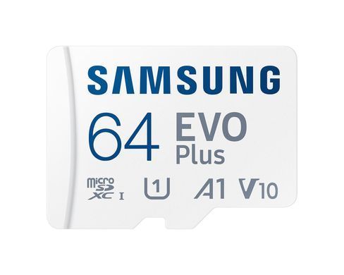 Samsung Карта памяти microSDXC 64GB C10 UHS-I R130MB/s Evo Plus + SD MB-MC64SA/EU фото