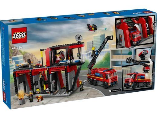 LEGO Конструктор City Пожарное депо с пожарной машиной 60414 фото