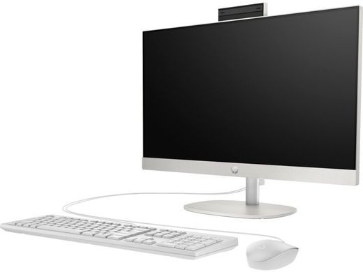 HP ПК моноблок 240-G10 23.8" FHD IPS AG, Intel N300, 8GB, F512GB, UMA, WiFi, кл+м, 3г, Win11P, белый 936J0EA фото