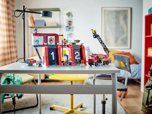 LEGO Конструктор City Пожарное депо с пожарной машиной 60414 фото