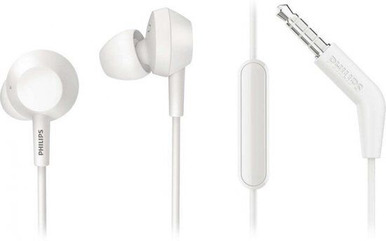 Навушники Philips TAE4105 In-ear Mic Білий TAE4105WT/00 фото