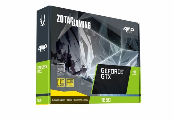 Zotac Відеокарта GeForce GTX 1650 4GB GDDR6 AMP Core ZT-T16520J-10L фото