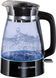 Электрочайник Russell Hobbs Hourglass, 1.7л, стекло , подсветка, черно-серебристый 1 - магазин Coolbaba Toys