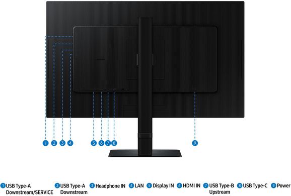 Samsung Монитор 27" S80UD HDMI, DP, USB, USB-C, MM, IPS, 3840x2160 LS27D804UAIXCI фото