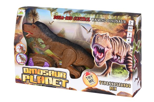 Динозавр Same Toy Dinosaur Planet Тиранозавр коричневий (світло, звук) RS6133Ut фото