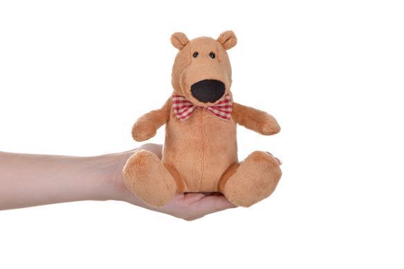 Same Toy Мягкая игрушка Полярный мишка 13см, светло-коричневый THT666 фото