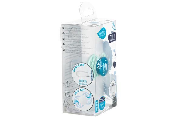 Nuvita Пустушка Air55 Cool 0міс+, симетрична, з ковпачком, BOY блакитний NV7065NG фото