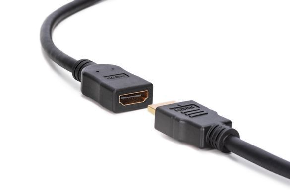 Digitus Кабель HDMI High speed + Ethernet (AM/AF) 2.0м, чорний AK-330201-020-S фото