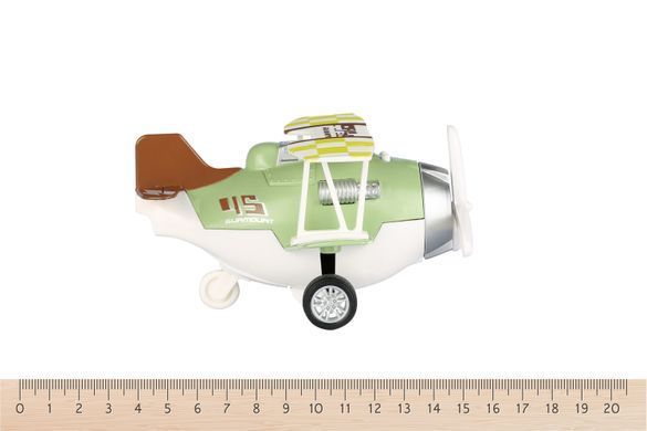 Літак металевий інерційний Same Toy Aircraft зелений SY8016AUt-2 фото