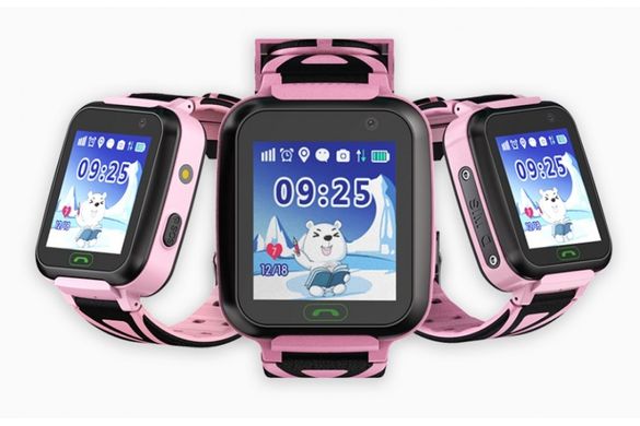 Детские телефон-часы с GPS трекером GOGPS ME К07 Розовые K07PK фото