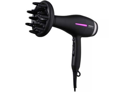 Фен Ardesto Violet PRO HD-Y223PRO, 850-2200Вт, 2 скорости, 3 темп.режима, диффузор, черный HD-Y223PRO фото