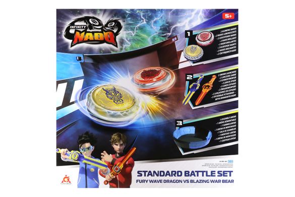 Infinity Nado Набір VI Battle Set Fury Wave Dragon vs Blazing War Bear EU654181 фото