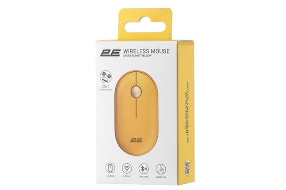 Миша 2E MF300 Silent WL BT Sunny yellow 2E-MF300WYW фото