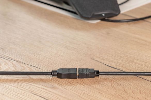 Digitus Кабель HDMI High speed + Ethernet (AM/AF) 2.0м, чорний AK-330201-020-S фото