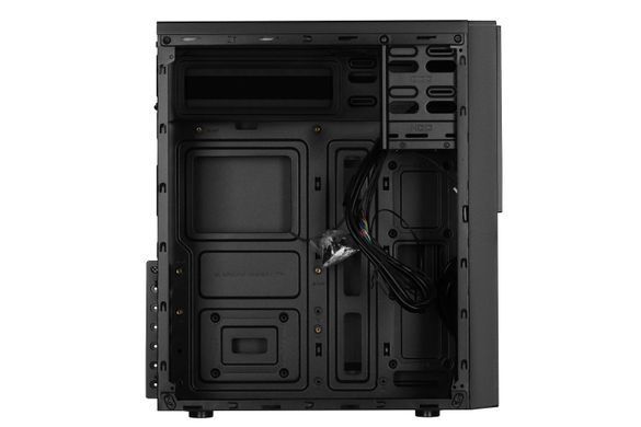 Корпус 2E Alfa E190-3U, без БЖ, 2xUSB3.0, 1xUSB2.0, Perforated Side, ATX, чорний 2E-E190-3U фото